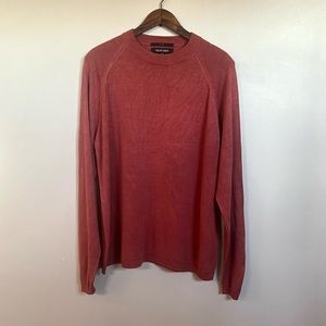 Murano 100% Silk Rust Crewneck Sweater sz XL